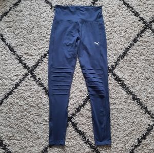 Puma blue moto leggings